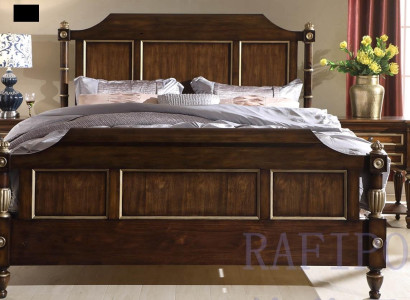 Designer Bed Classic Wood Hotel Beds Double Sleep Room Luxury 180x200 new
